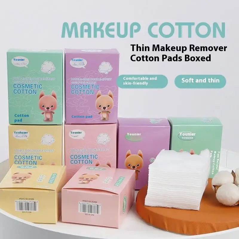 【M】50/100Pcs Thin Cotton Pads Soft Cotton Stretch Disposable For Face Wash Nail Polish Remover Cosmetic Makeup Tools