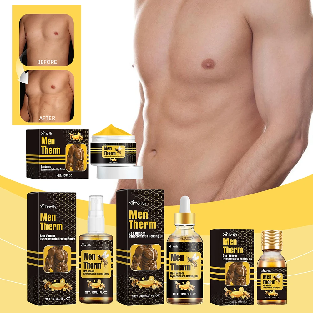 15ml Man Firming Chest Contouring Lotion Mild Ingredients Gynecomastia Relief Oil Heating Oil Breast Shaping Massage Serum