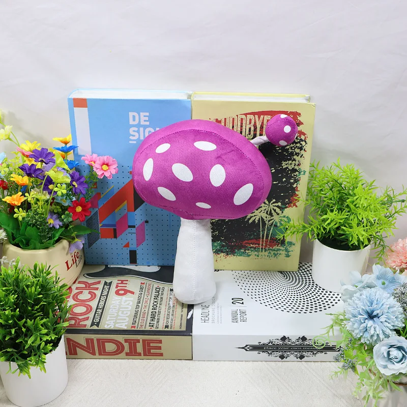 New Sprunki Garten Of Banban Truffletoot Plush Purple Mushroom Game Peripheral Plushie Soft Stuffed Cartoon Doll Toy Kid Gift