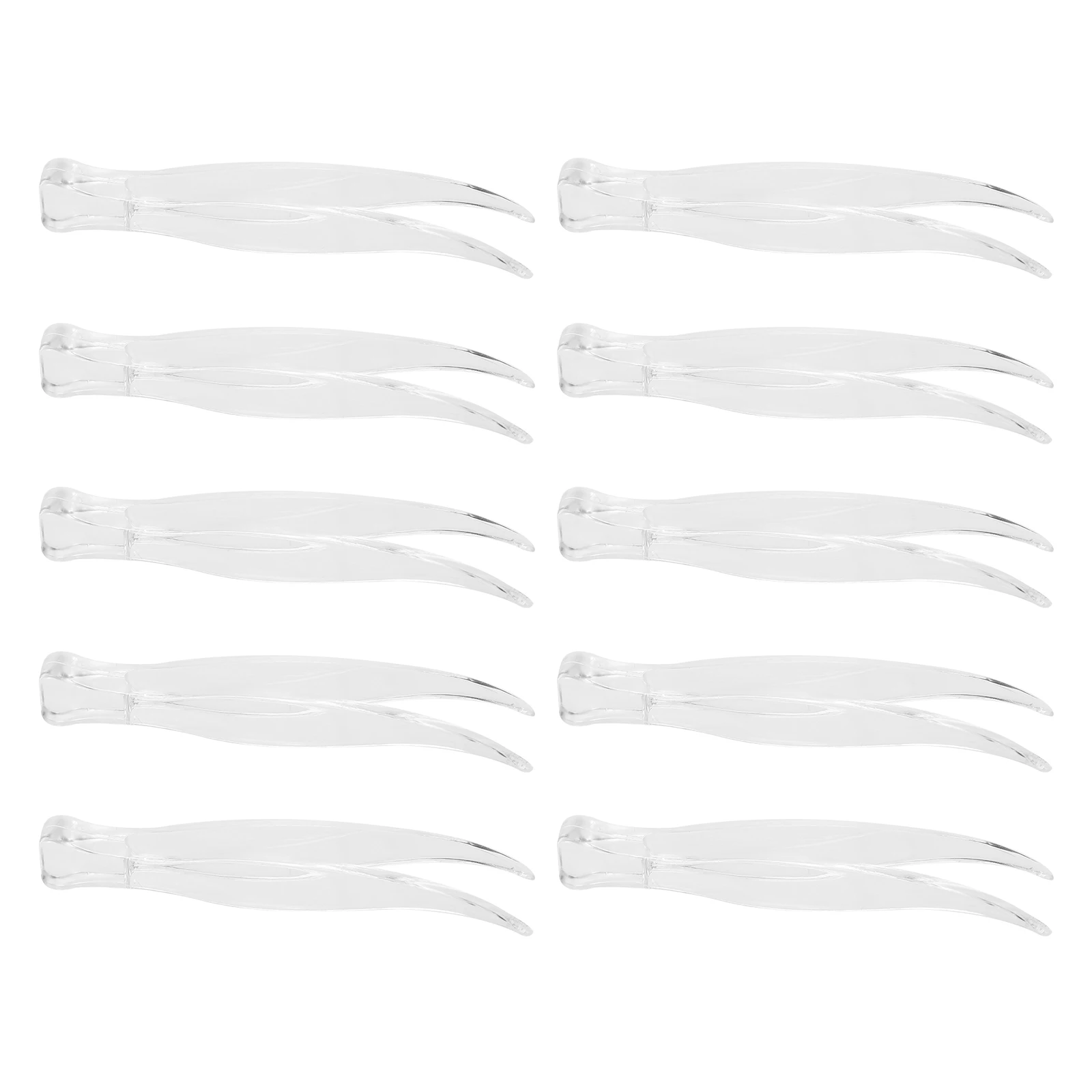 

25pcs Plastic Clips Weight Tongs Lightweight Portable Curved Design Mini Items Holder for Daily Use Pallet Balances Mask