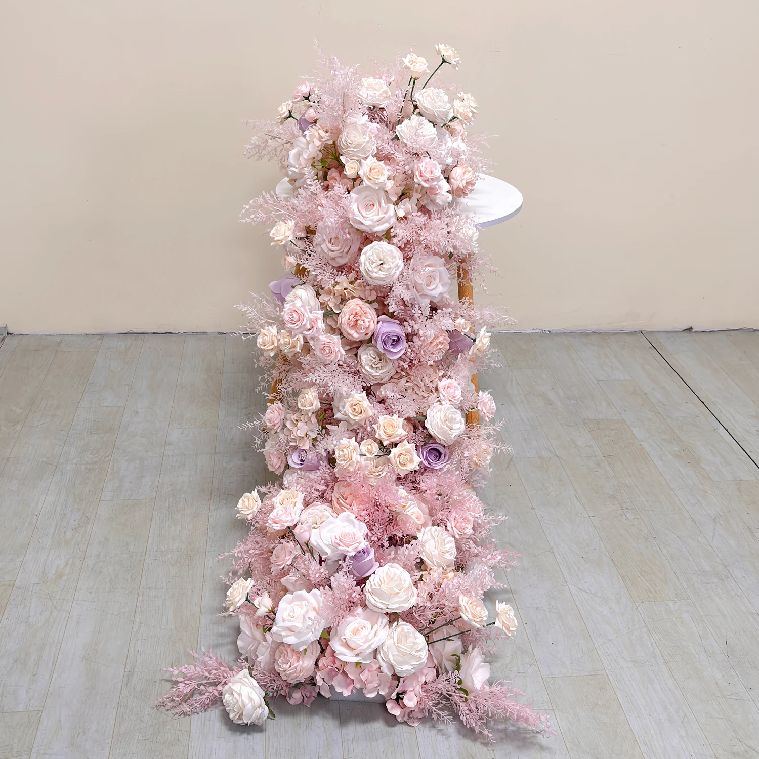 UFlower – roses artificielles mixtes et fleurs d'hortensia, 200cm, pour arrière-plan de mariage, centre de Table, décoration de fête, accessoires muraux pour événements