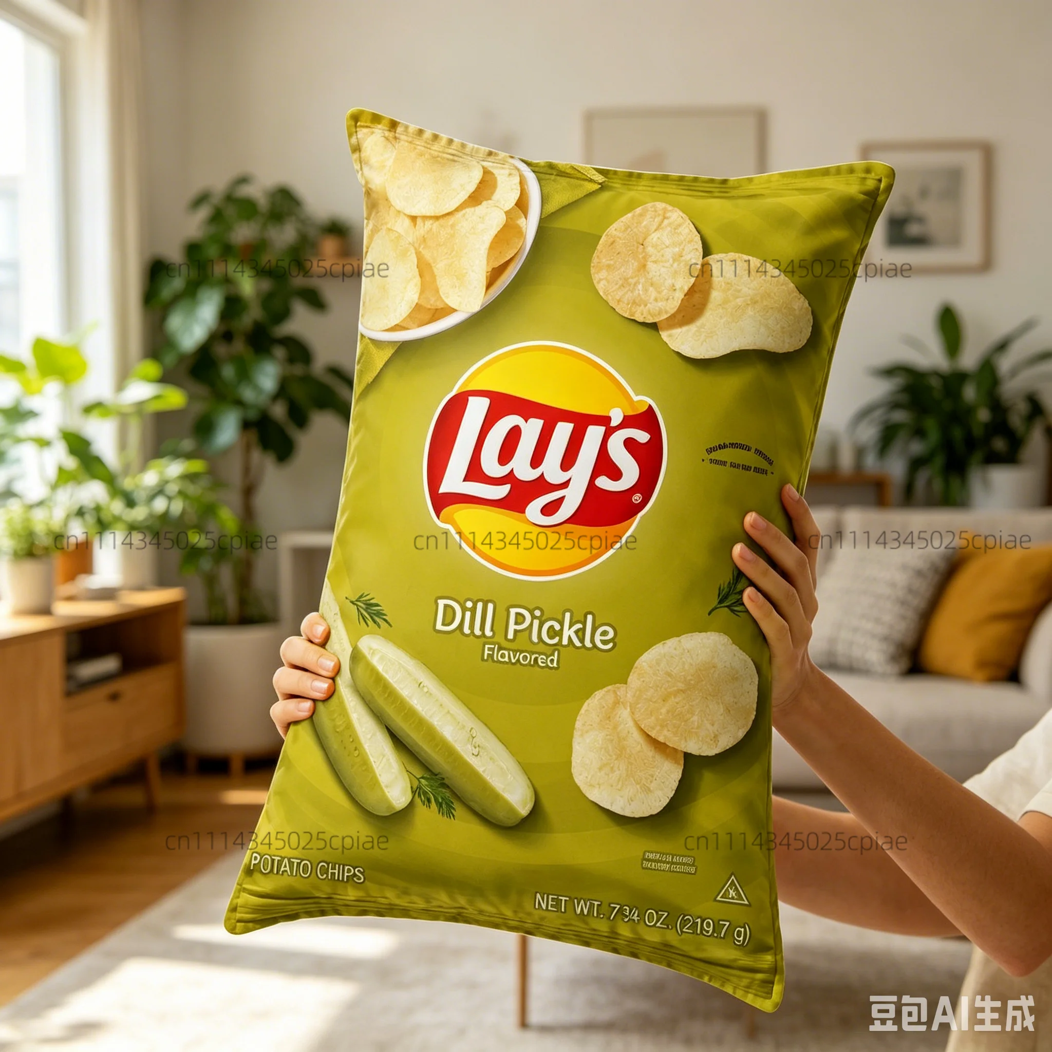 Boutique Snack Pillowcase Funny Cushion Cover Lay's Chips Pillow Case Bedroom Sofa Pillow Cover 40X60CM Pillowcase Home Decor