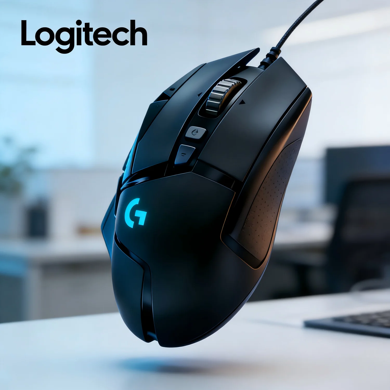 

Проводная мышь Logitech G502, ультралегкий дизайн, регулируемые грузики, RGB-подсветка, подходит для игр и офисной работы
