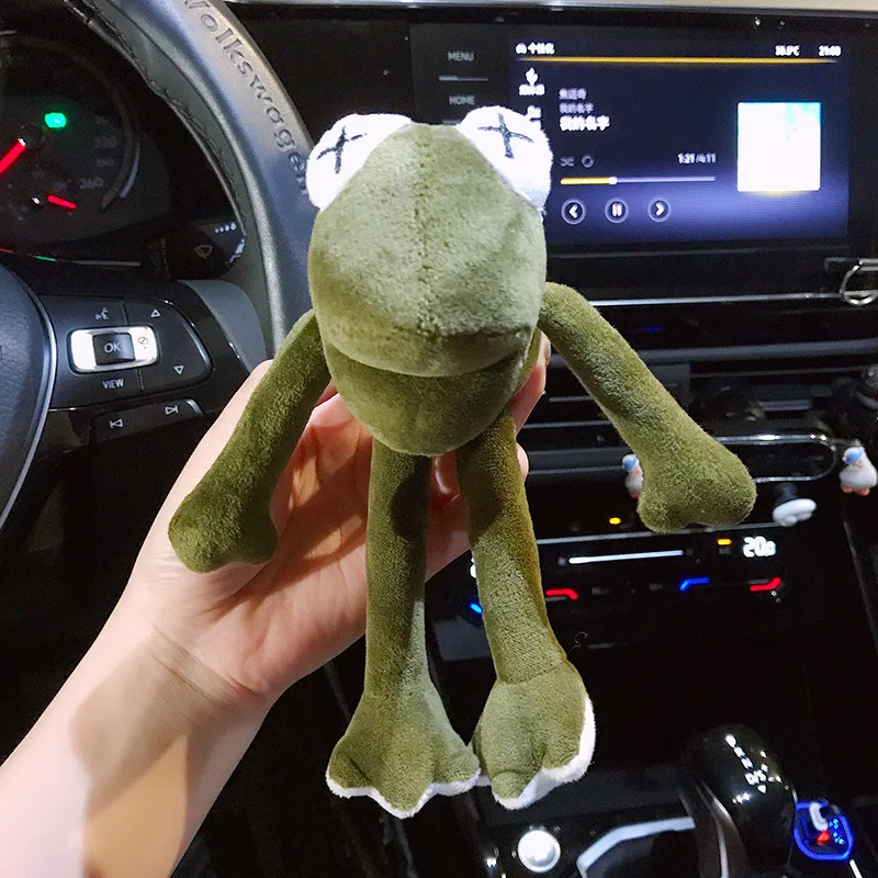 keychain kermit Plush Toys Long legs frogs Doll Stuffed Animal Kermit Toy Drop shipping Holiday keychain Gifts