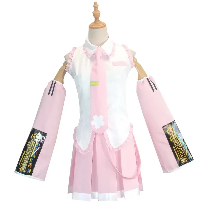 Anime VOCALOID Miku Dress Cosplay Costumes Girl Cute Sweet JK School Uniform Halloween Carnival Party Stage performese Clothes