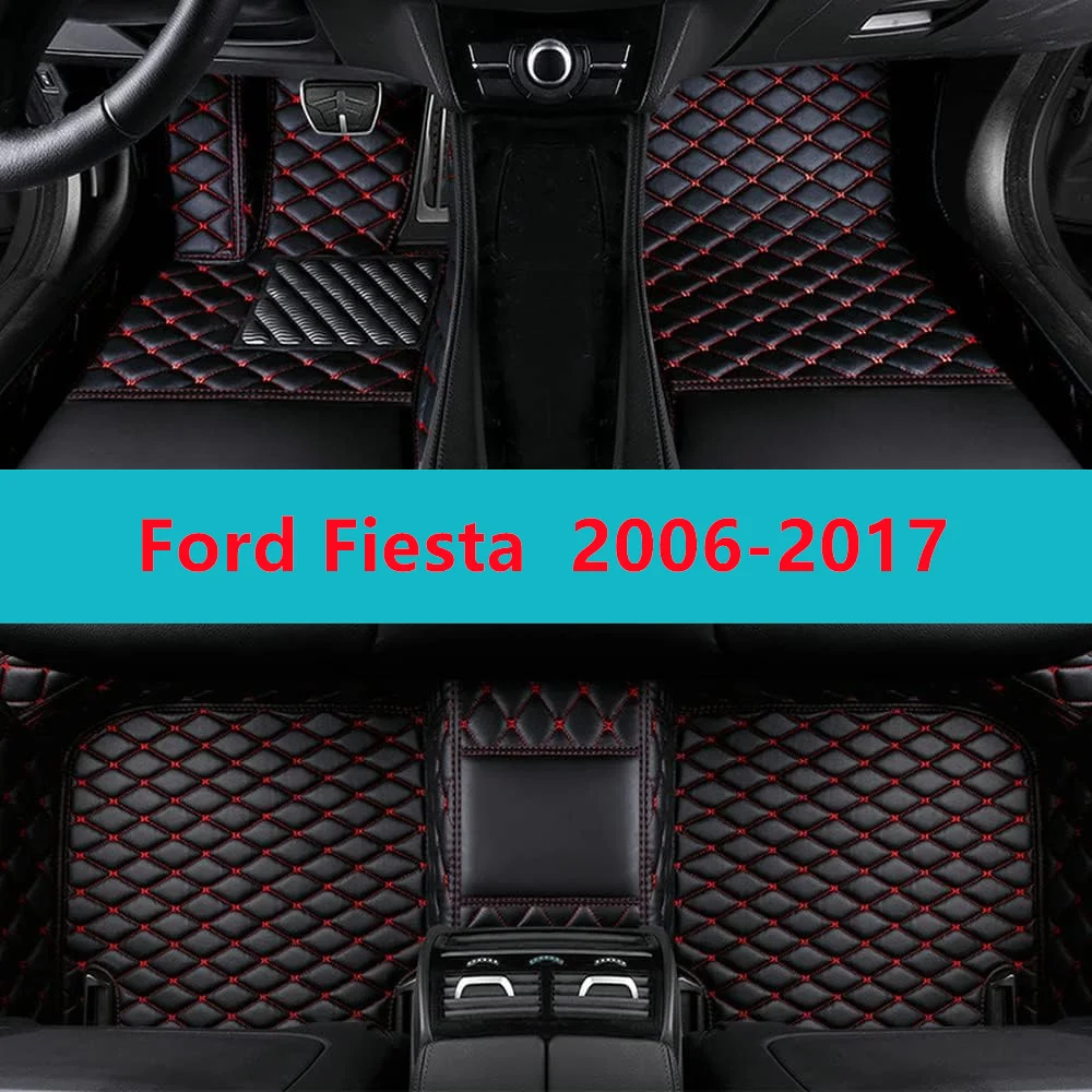 

Полный комплект автомобильных ковриков для Ford Fiesta 2006 2007 2008 2009 2010 2011 2012 2013 2014 2016 2017 кожаные Коврики для автомобиля