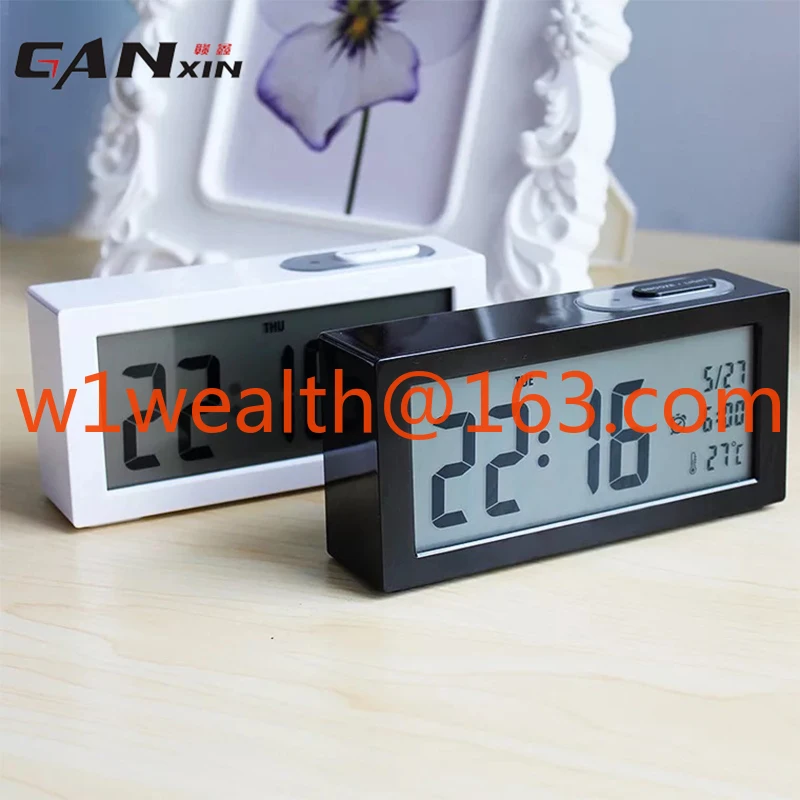 [Ganxin] High quality modern table clock battery powered digital alarm clock