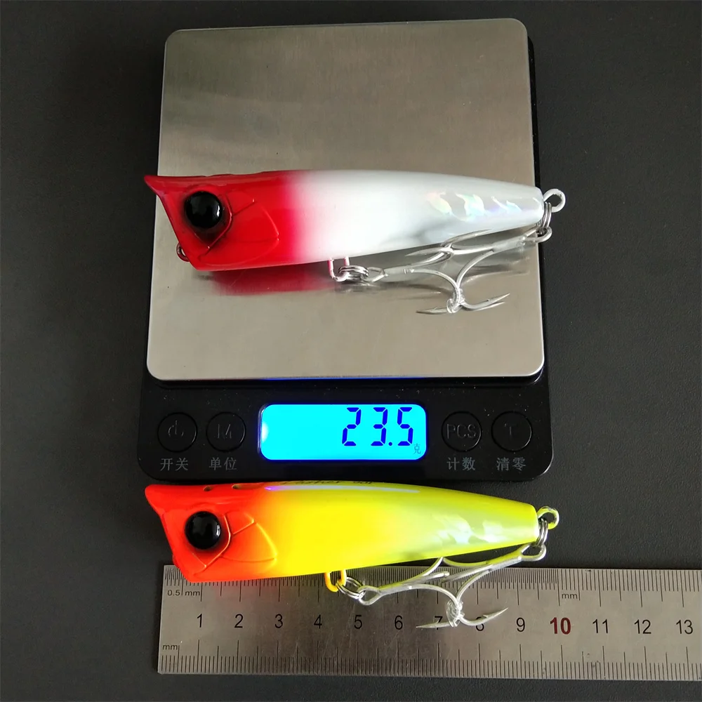 TSURINOYA 5PCS 90F Topwater Popper Fishing Lure 90mm 23g Floating Artificial Hard Bait For Saltwater High Strength Model