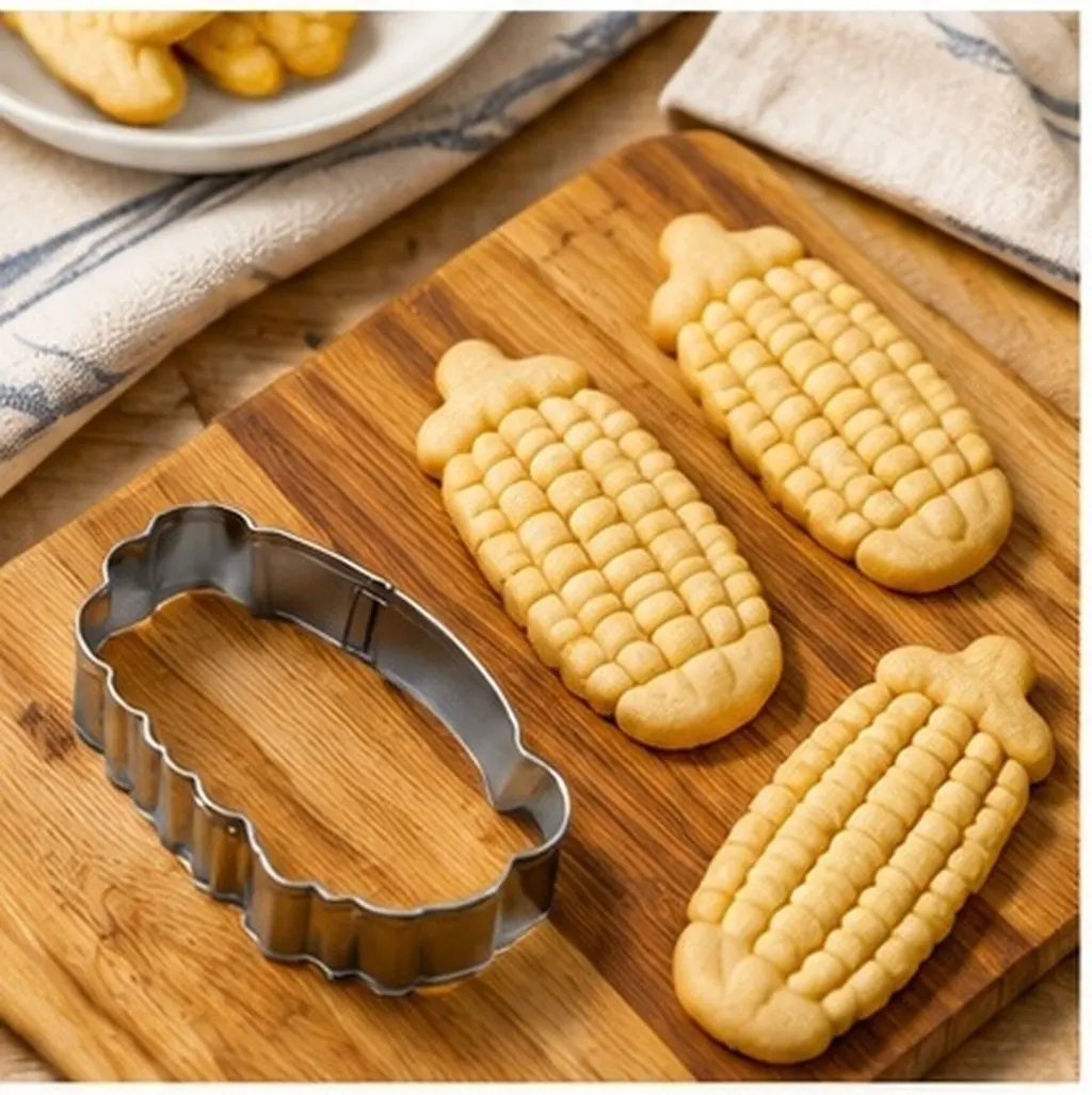 Corn Shape Stainless Steel Cookie Mold for Home Professional Baking Making Cookies Cakes Chocolates Fondant Mousse Sponge Cake