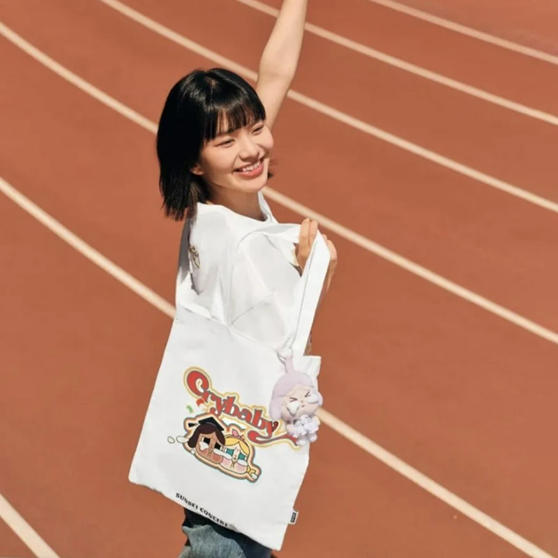 

Crybaby Sunset Concert Series Canvas Shoulder Bag Anime Figure Guess Bag Ornament Figurines Dolls Model Girls Gift