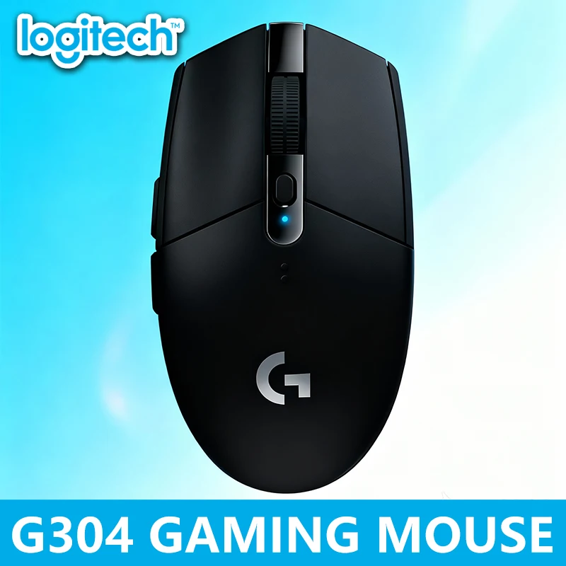 

Беспроводной игровой электродвигатель Logitech G304: датчик HERO 12000 точек на дюйм, 6 пользовательских программируемых клавиш, расширенный срок службы батареи, идеально