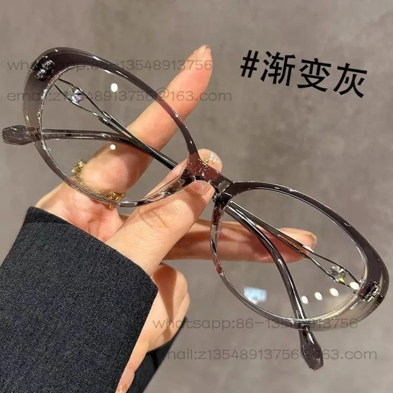 Italy imported the heart of the ocean flash diamond high-end fashion anti-blue reading glasses genuine women's reading glasses