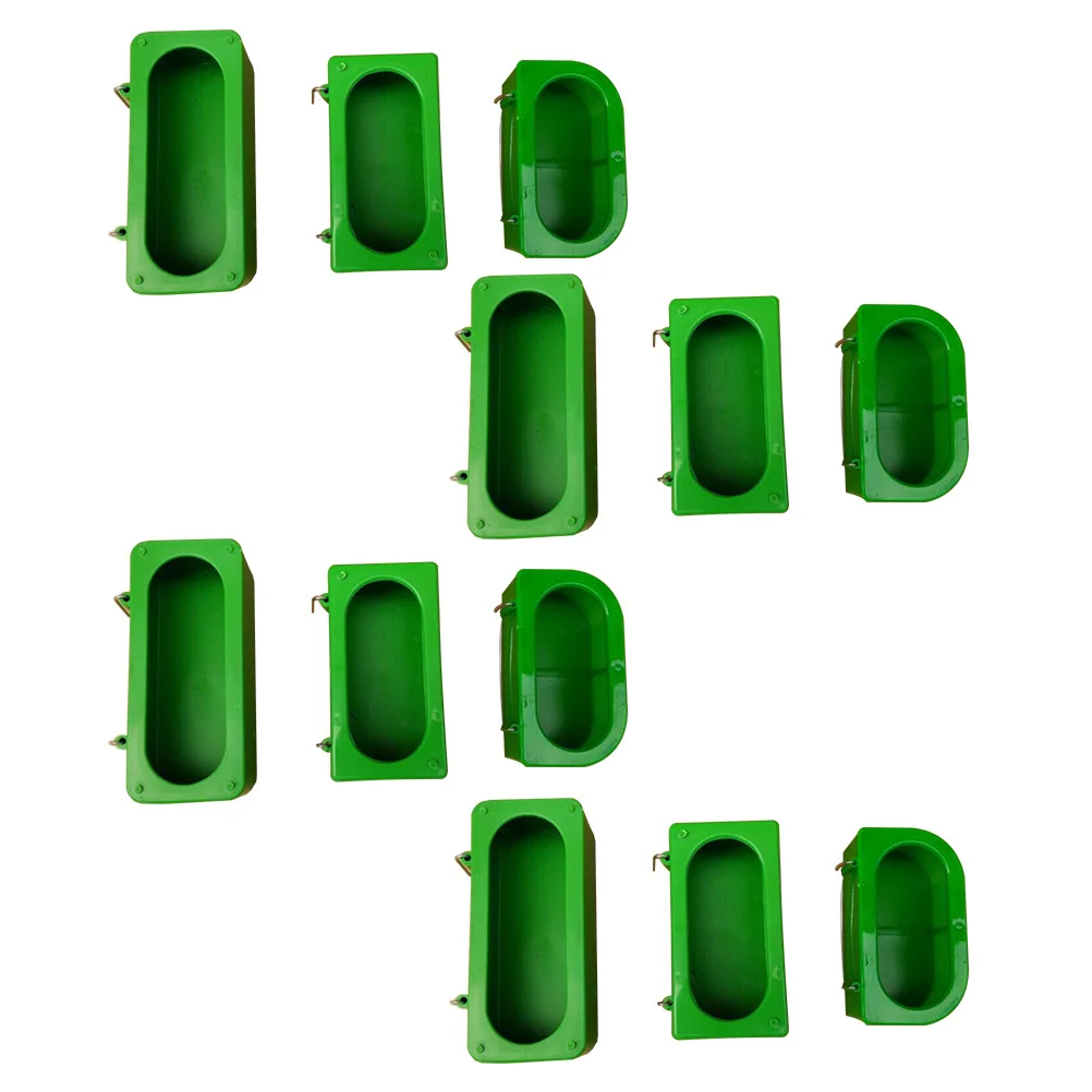 

12pcs Pigeon Feeder Cage Birds Feeding Bowl Parrot Chick Bird Water Cups Dish Plastic Bird Supplies Pigeon Accessories