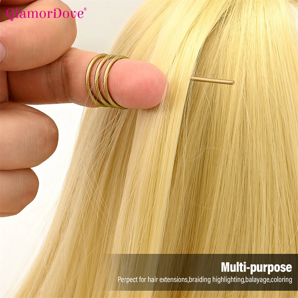 

GlamorDove Hair Sectioning Ring 10pcs – Professional Hair Partition Tool for Hair Extension Installation and Salon Styling