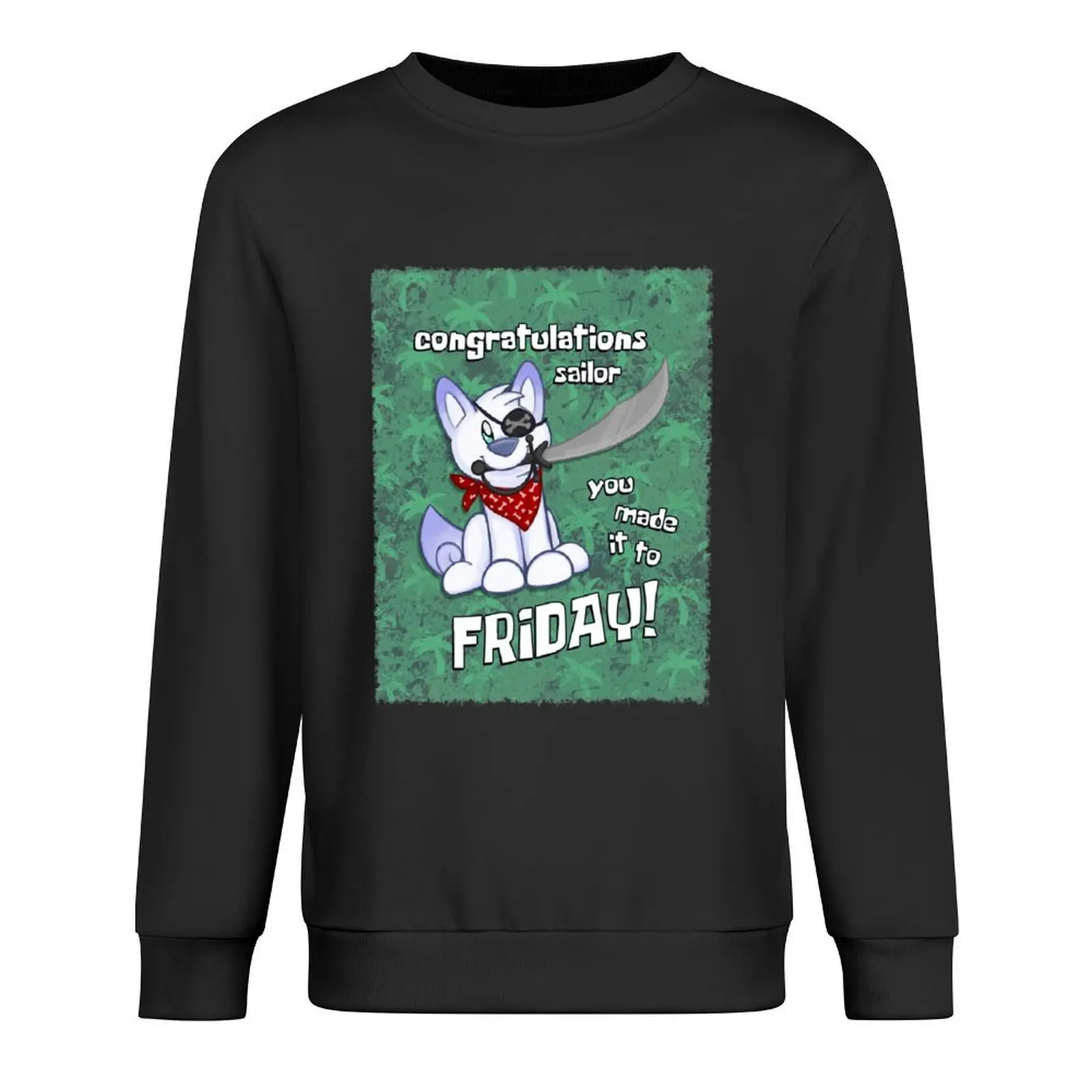 

Scribble Kibble Pirate - Friday Pullover anime clothing men clothing korean style clothes sweatshirt for men