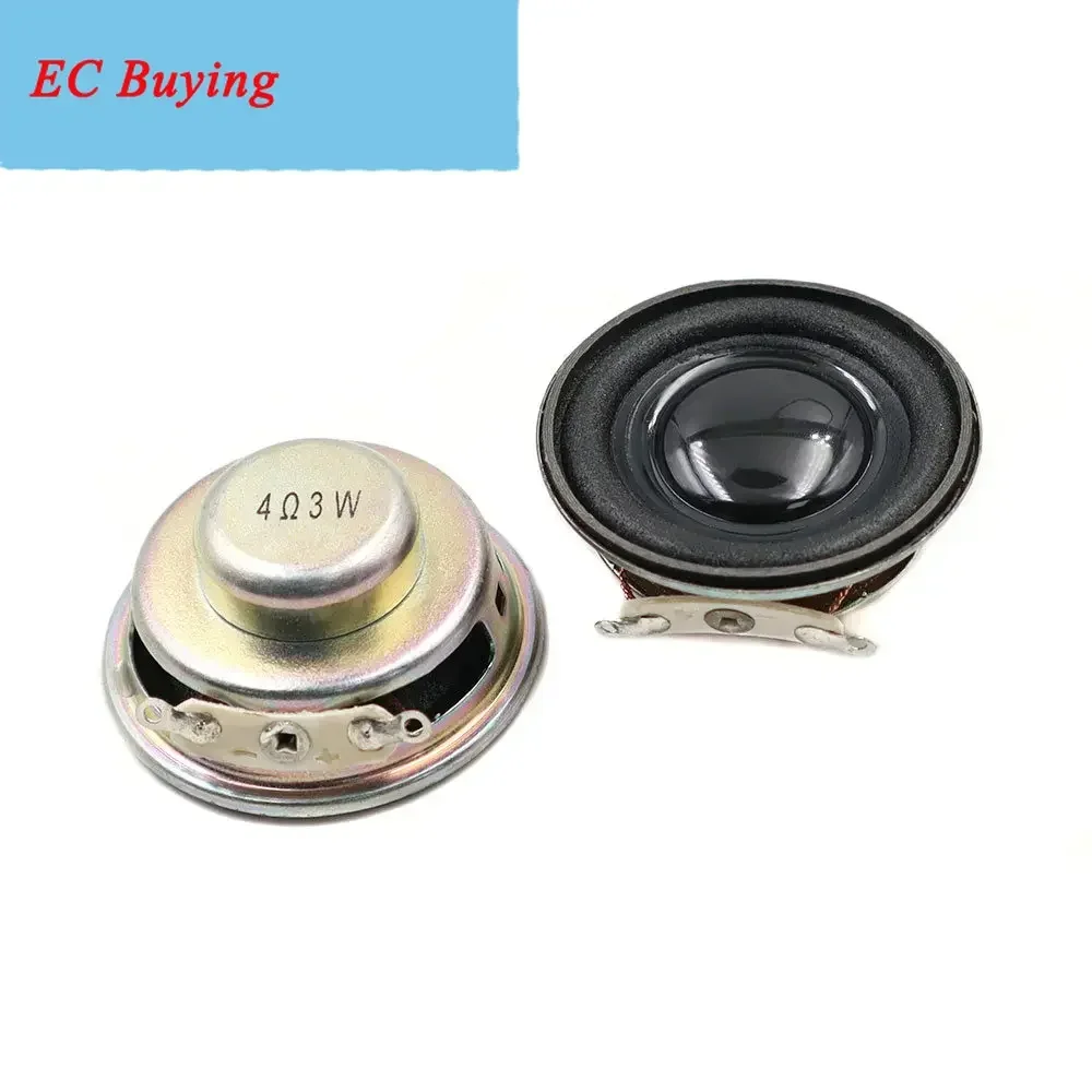 2 قطعة 36 مللي متر حافظة حديدية صغيرة محمولة مكبرات صوت 4 أوم 3 واط تردد كامل صوت ستيريو صغير Hifi 36 مللي متر 4Ohm 3 واط مكبر صوت