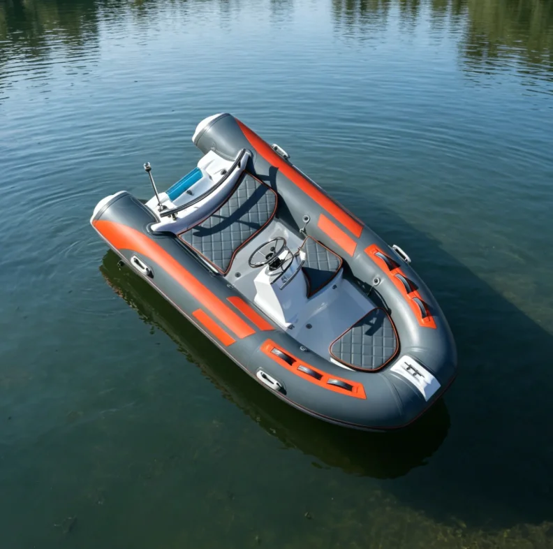 3.3M Rib Boat 11.5FT FRP Rigid Inflatable Fishing Boat 330 RIB High Quality Stable 2 Persons