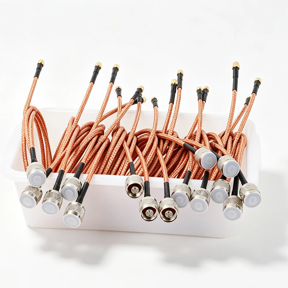 RF Coaxial RG400 Cable Double Shielded SMA Male Female to N Male Female Connector Pigtail Jumper Cable for Electronics