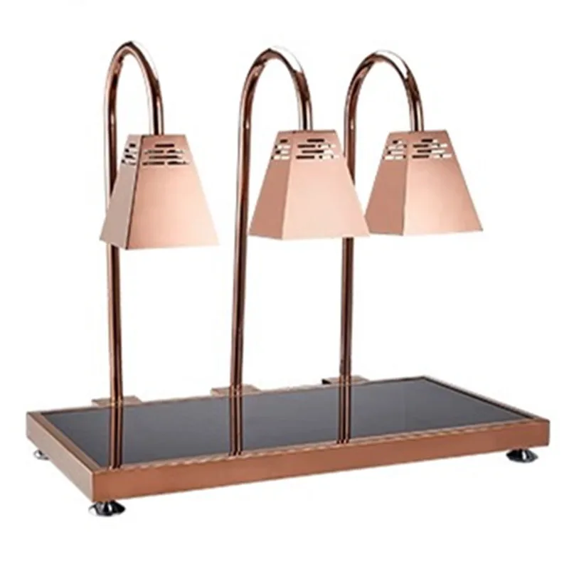 Insulation lamp Commercial electric heating Food insulation station Barbecue pizza meal warming table Intelligent temperature