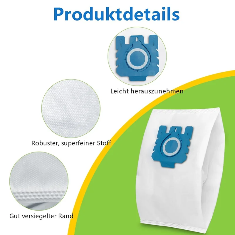 

A66T-14PCS Vacuum Cleaner Bags For Hyclean 3D GN Dust Bags For C1 C2 C3 S2 S5 S8 S600 S8000