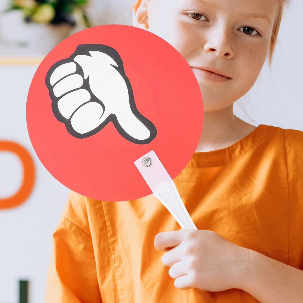 

20pcs Voting Paddle Classroom Hand Signals Green Red Yes No Paddles for Students Teachers Bulk Supplies Elementary