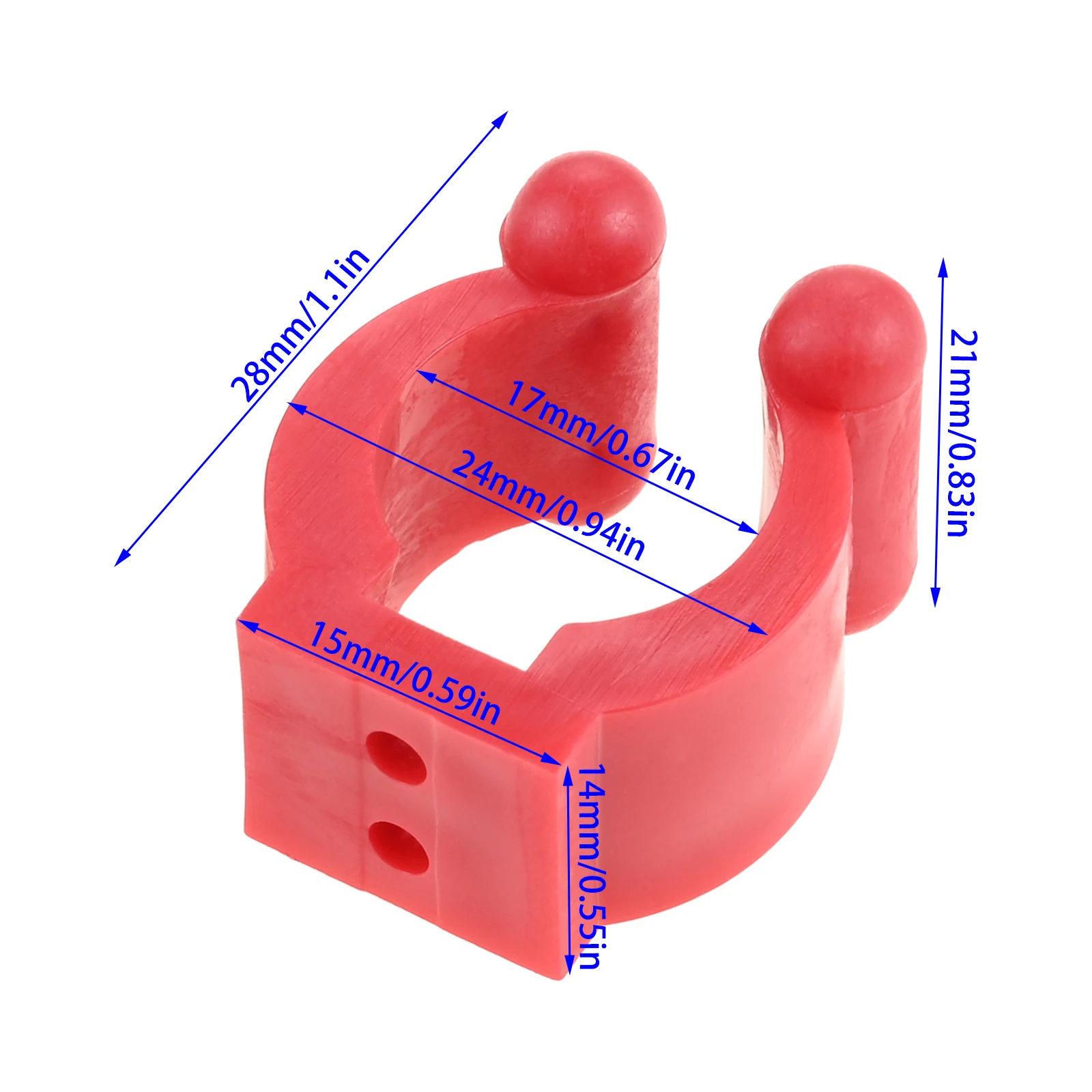 10pcs Multi-functional Fishing Pole Holder Clip Storage Rack Clamps Black/Red/Blue Cue Clips Fishing Rod Storage Rack 14mm/17mm