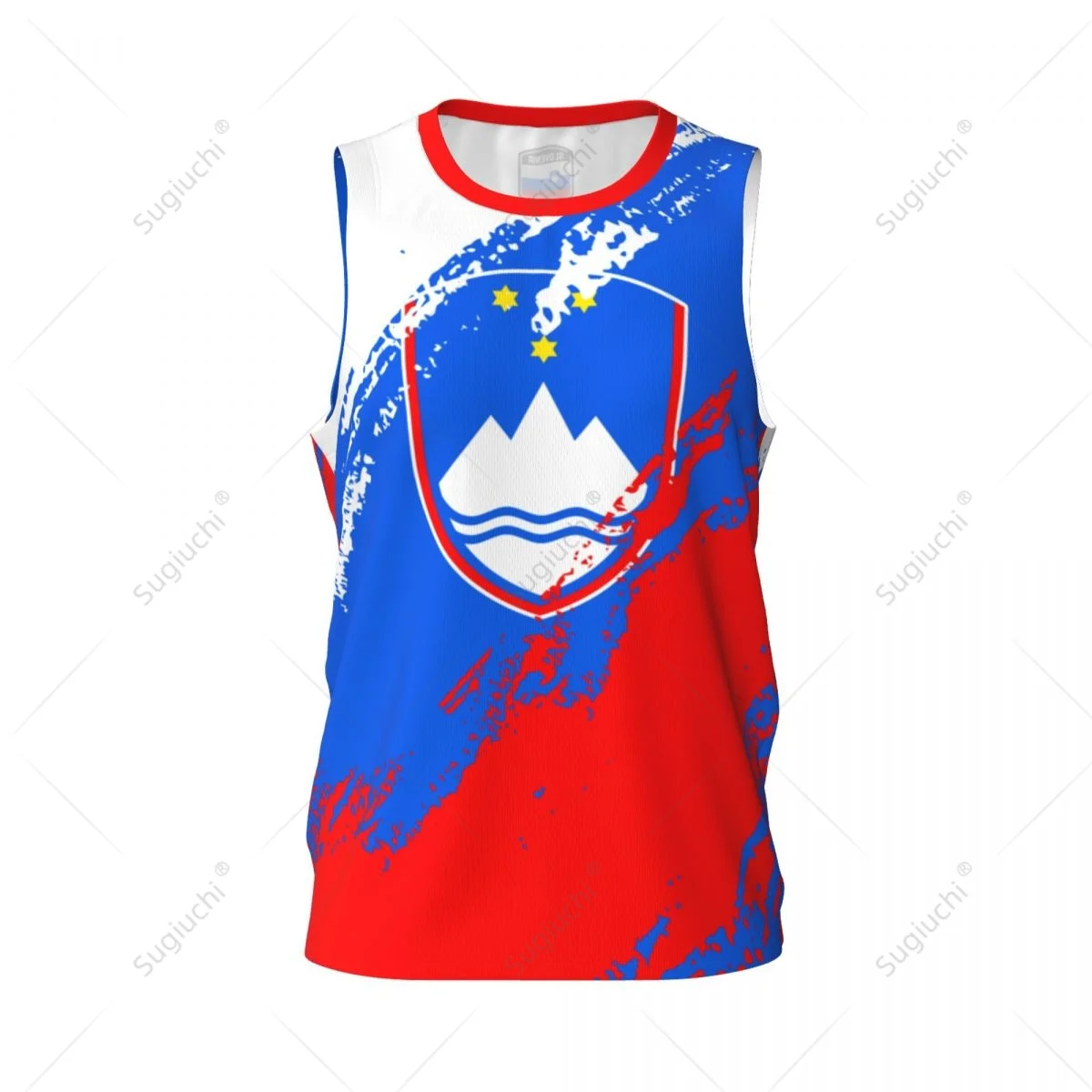 Men Basketball Sports Slovenia Flag Running Fitness Multifunction Jersey Sleeveless shirt Custom Name Nunber Exclusive