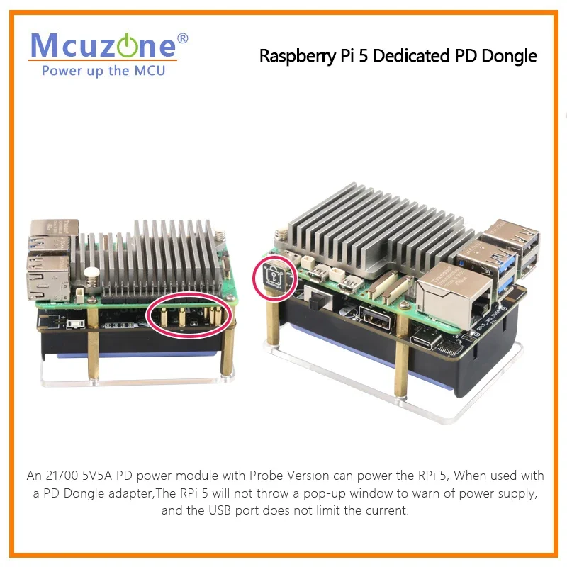 Raspberry Pi PD Dongle, порт Raspberry Pi 5, порт USB-C PD Handshake
