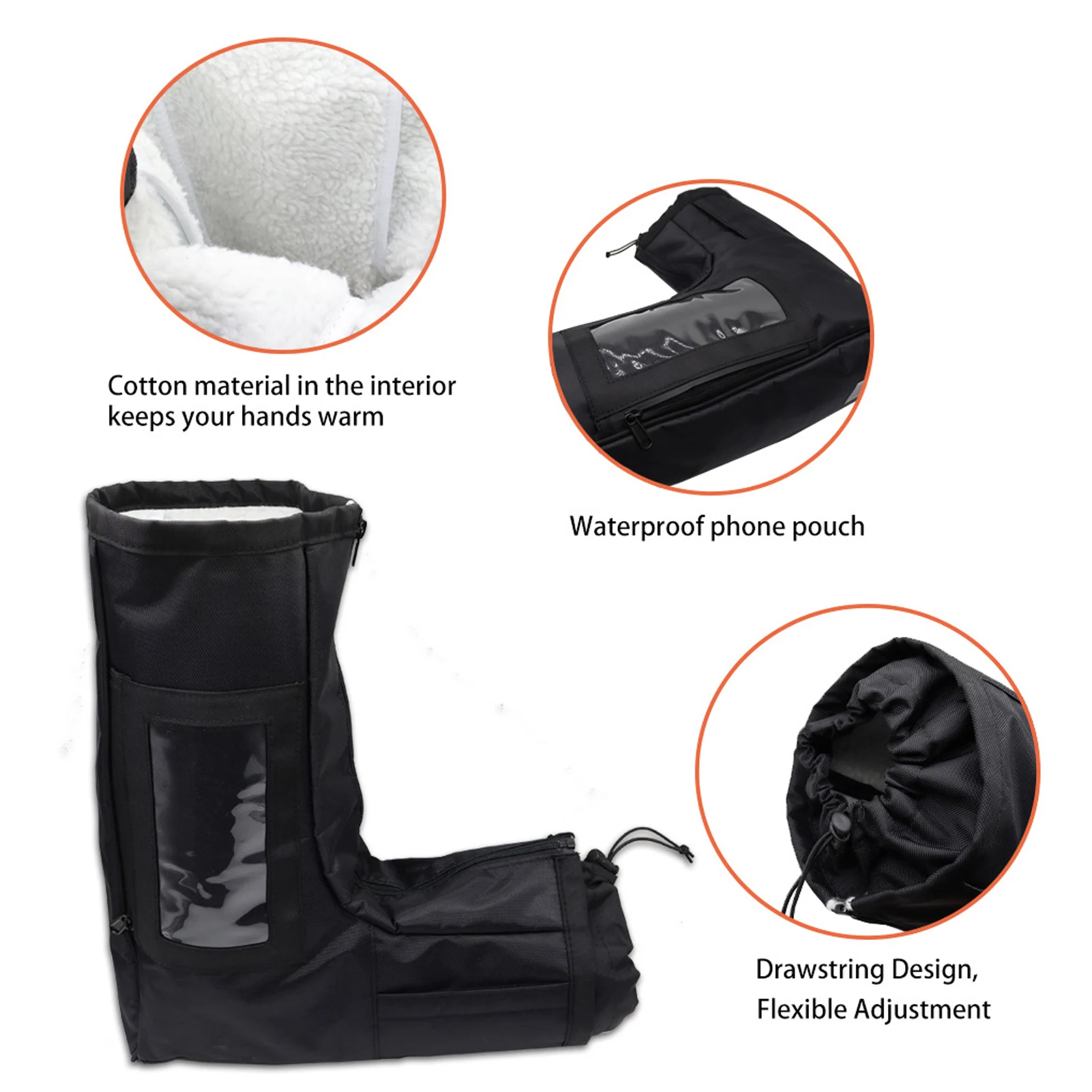 صفقة التخليص ATV المقود قفازات يندبروف مقاوم للماء فتح واسع مريح القطن الشاطئ دراجة نارية قفازات الشتاء الدافئة