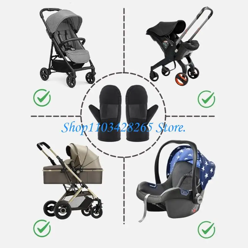 추운 날씨 보호 G2TE를 위한 열 유모차 장갑 조정가능한 탄력 있는 팔목