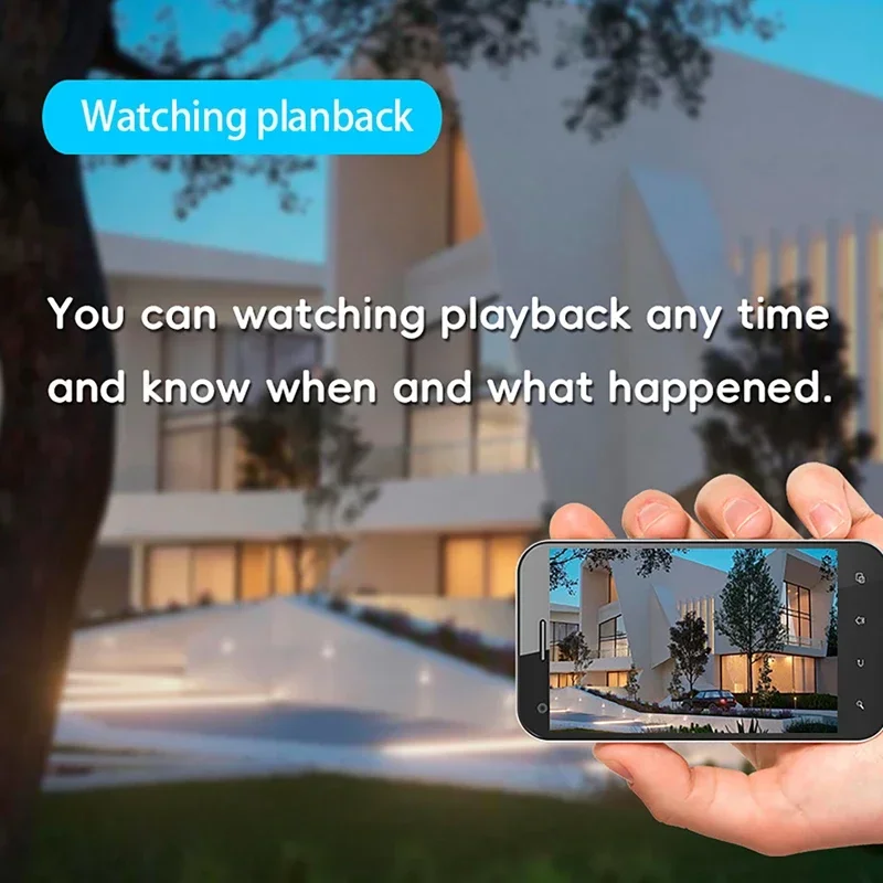 V380 Pro Three Lenses Three Screens Camera 12MP Multi-Angle Color Night Vision WiFi PTZ Security IP Camera CCTV Surveillance Cam