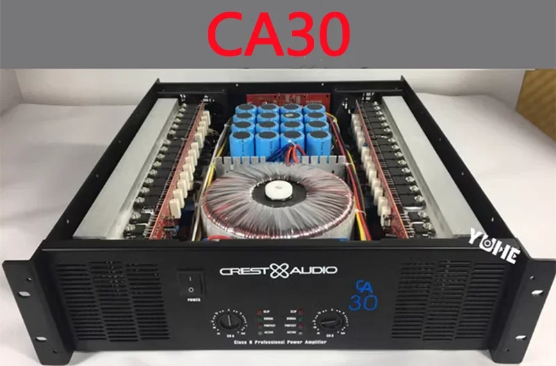 CA30 مضخم طاقة احترافي مضخم طاقة نقي 2 قنوات (3u) KTV/المرحلة/الترفيه المنزلي KTV 8Ohm 1700W*2/4Ohm 3400W*2