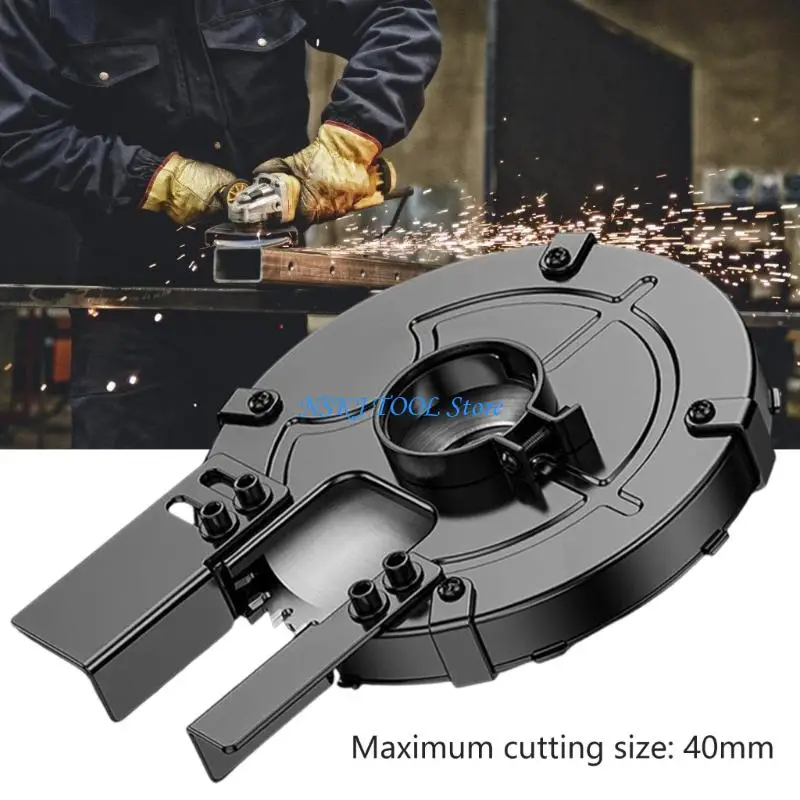L8RC Angled Grinder Safety Shroud Protector Shielding for Secure Handling Improving Visibility Safety Pipe Trimming Activity