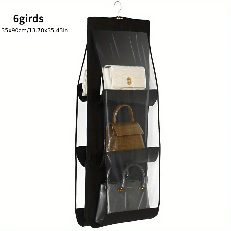 Bag Storage Hanging Handbag Organizer Wardrobe Closet Storage Transparent Three-dimensional Storage Box Home Storage