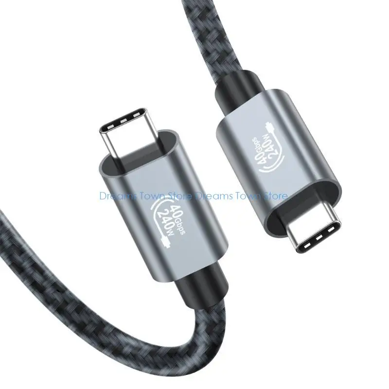 HX6A USB4 TypeC Cable 8K60hz 40Gbps 240W Powerful Fast Charging and Data Transfer