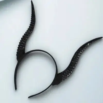 

Horn Headband Horns Cosplay Halloween Hair Accessories Resin Women Gothic Party Props Lightweight Durable One Size Fits
