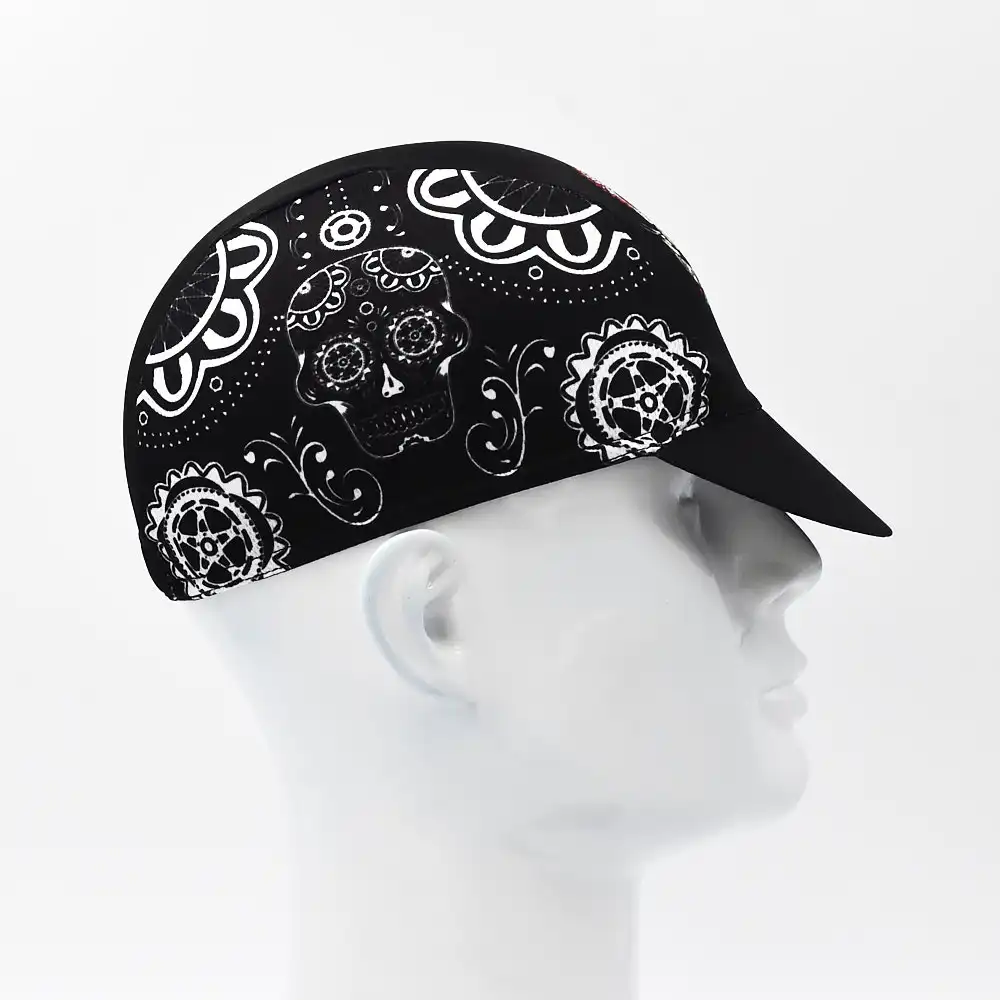 Classic Black Cycling Caps Breathable Quick Dry Bicycle Hats