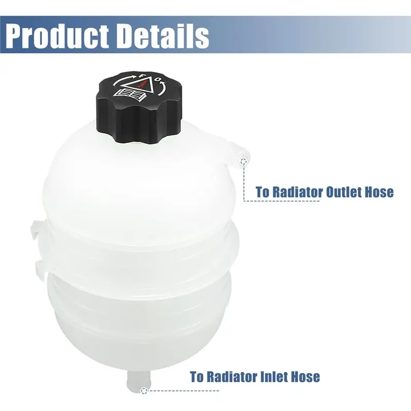 NEW HOT In Stock-For 206 CC 1.6 81Kw 110HP 1587CC 2001-2008 Radiator Coolant Expansion Header Tank Bottle With Cap 1323.