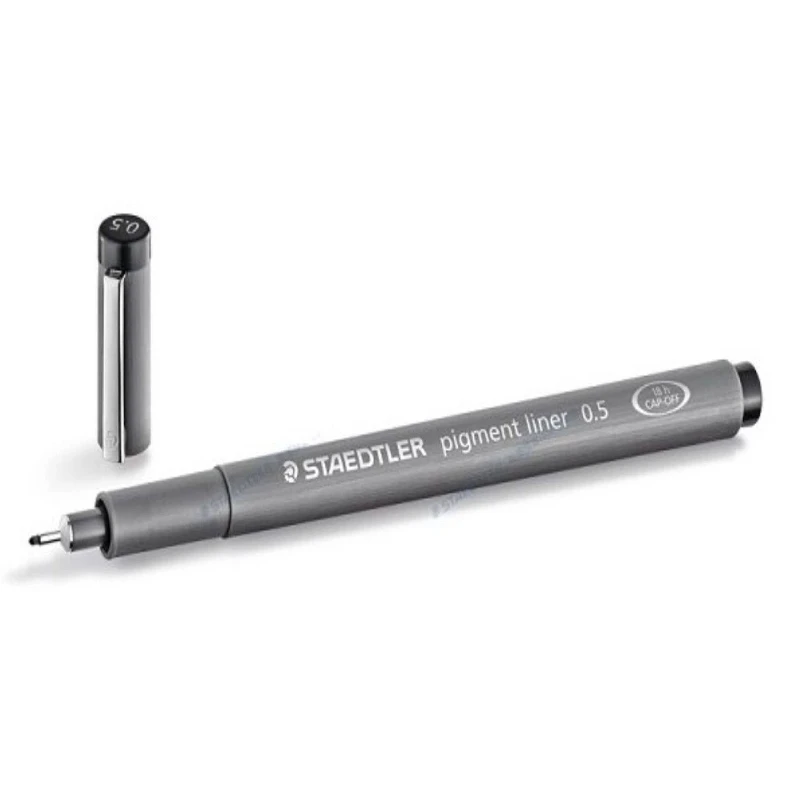 Staedtler Black Pigment Liner Pen Set Multiple Tip Size Waterproof Fine Line Pen Technical Draft Sketch Inking Art Stationery