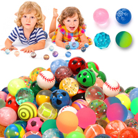 12pcs Bouncy Balls 25mm Elastic Float on Water Plastic Children Indoor Outdoors Sports Ball Multiplayer Games Kids Rewards TMZ