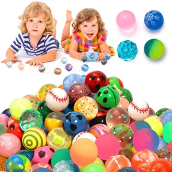 12pcs Bouncy Balls 25mm Elastic Float on Water Plastic Children Indoor Outdoors Sports Ball Multiplayer Games Kids Rewards TMZ