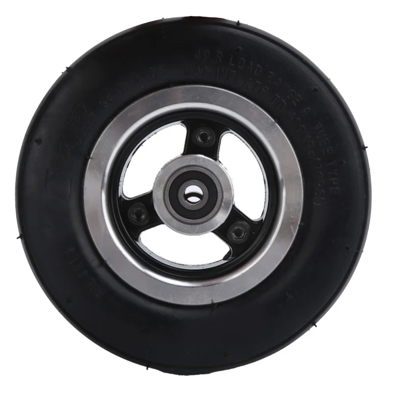 

6 Inch Solid Tire 6 X 2 Wheel Rim And Tires Set With Alloy Rims For Electric Scooter Accessories