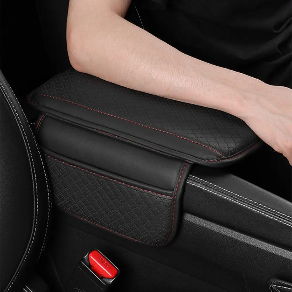 

Car Armrest Box Pad Central Armrest Box Cover Elbow Rest Pad PU Leather Car Interior Decoration Auto Seat Box Protection Pads