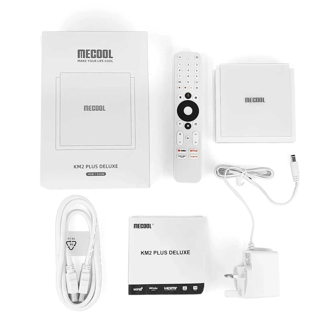 Mecool KM2 Plus Deluxe Android 11 TV Box Amlogic S905X4 Google Certified Netflix 4K ATV BOX 5G WiFi 6 Dolby Audio Media Player