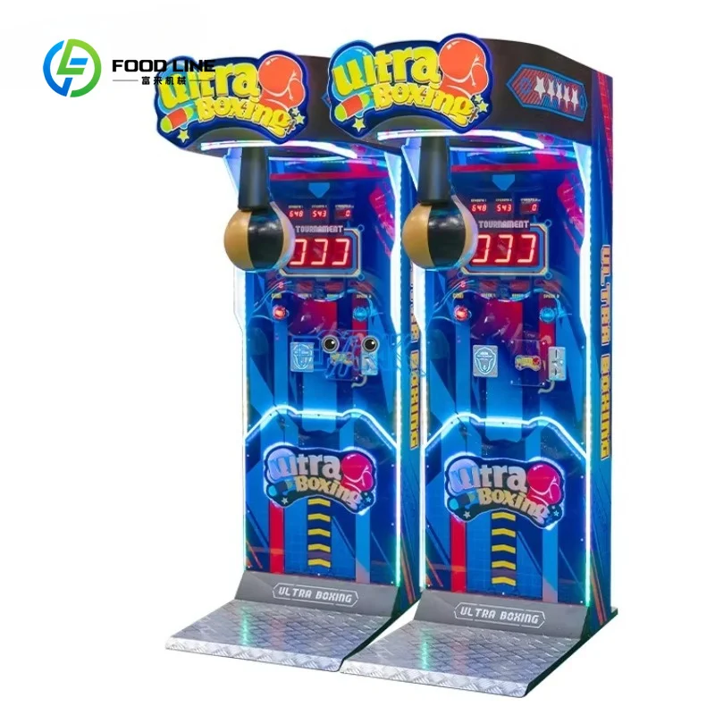 Customized Coin Operated Games Arcade Punch Boxing Machine Electronic Dynamic Boxing Arcade Game Machine
