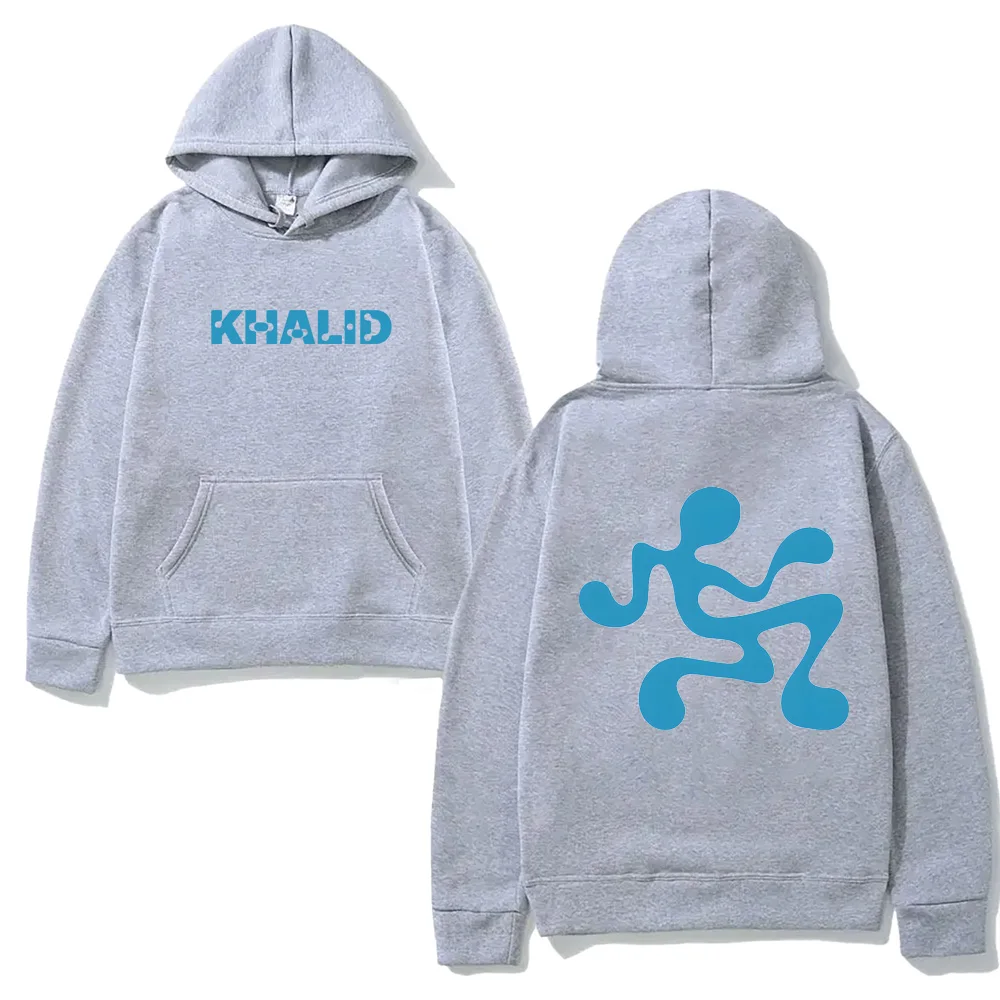 

Khalid LOGO 2025 НОВАЯ толстовка с капюшоном на осень/зиму, высококачественные толстовки в стиле гранж, одежда в стиле панк с длинными рукавами, мягкие пуловеры с капюшоном