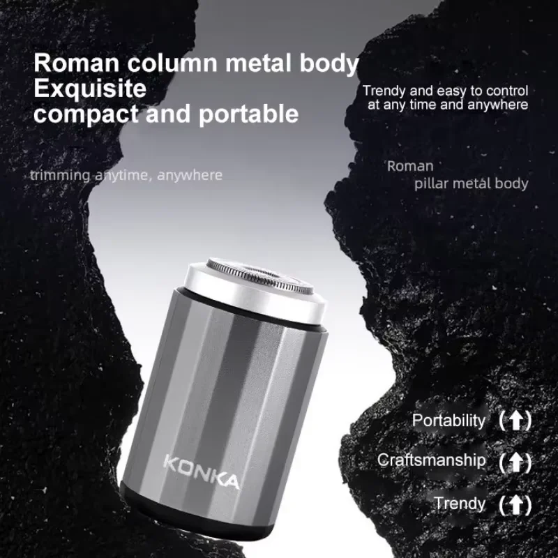 

NEW Type-c Rechargable Mini Portable Waterproof Electric Shaver Strong High Speed Long Endurance Suitable Wet and Dry