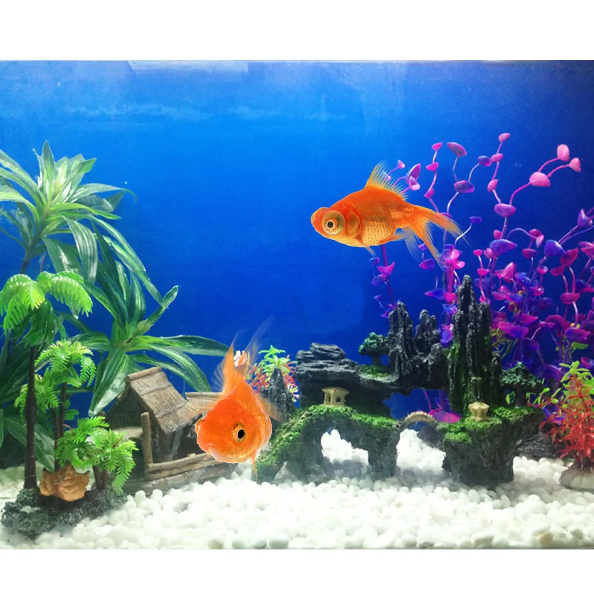 

Искусственный декор для аквариума из смолы: имитация горного пейзажа для создания ощущения естественной среды, безопасный для рыб, аксессуар для аквариума