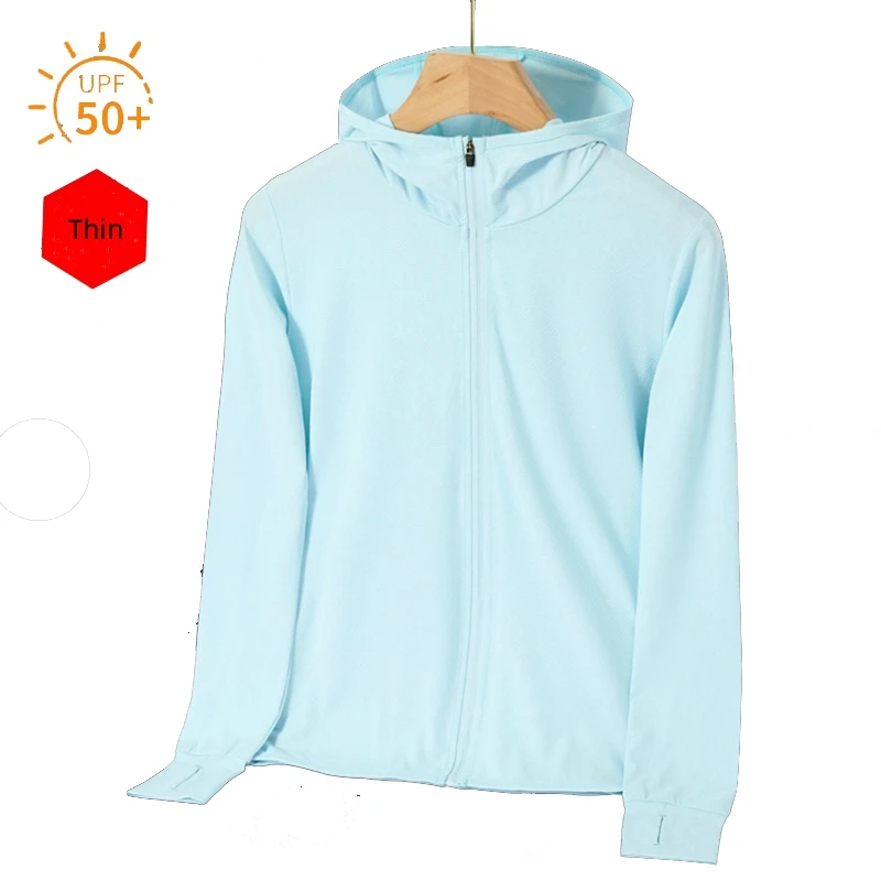 Summer Ladies' Jacket Lightweight Ice Silk UV Protection Sunwear Front Zip Design Fishing Sun Protection Clothing - view 2