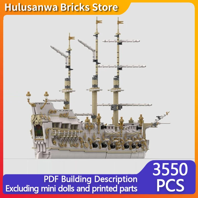 

Shipping Pirate Ship Model MOC Building Bricks War Equipment Modular Technology Gifts Holiday Assemble Children Toys Suit